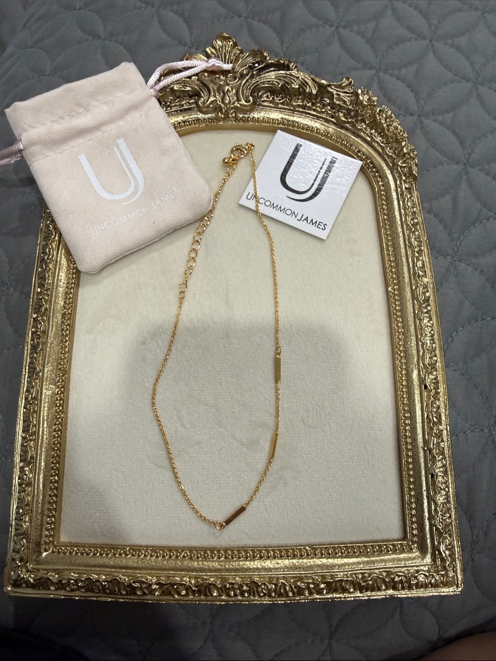 Uncommon James Gold Delicate Bar Layer Necklace